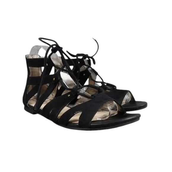 Sam Edelman Shoes Womens 7 Sandals Fashion Circus Hagan Gladiator Lace Up Flats - Picture 1 of 14